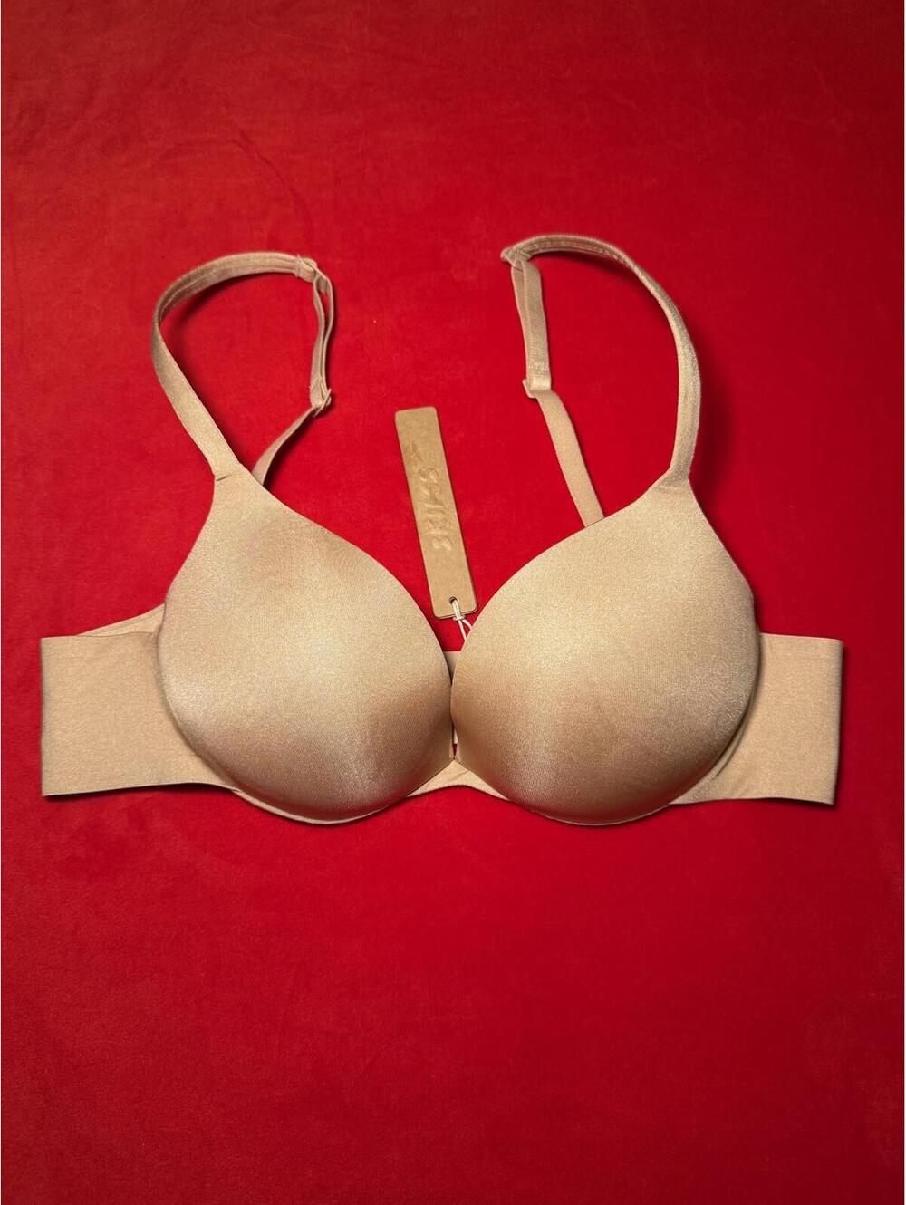 Skims Ultimate Push Up Plunge Bra Color Clay Size 34A